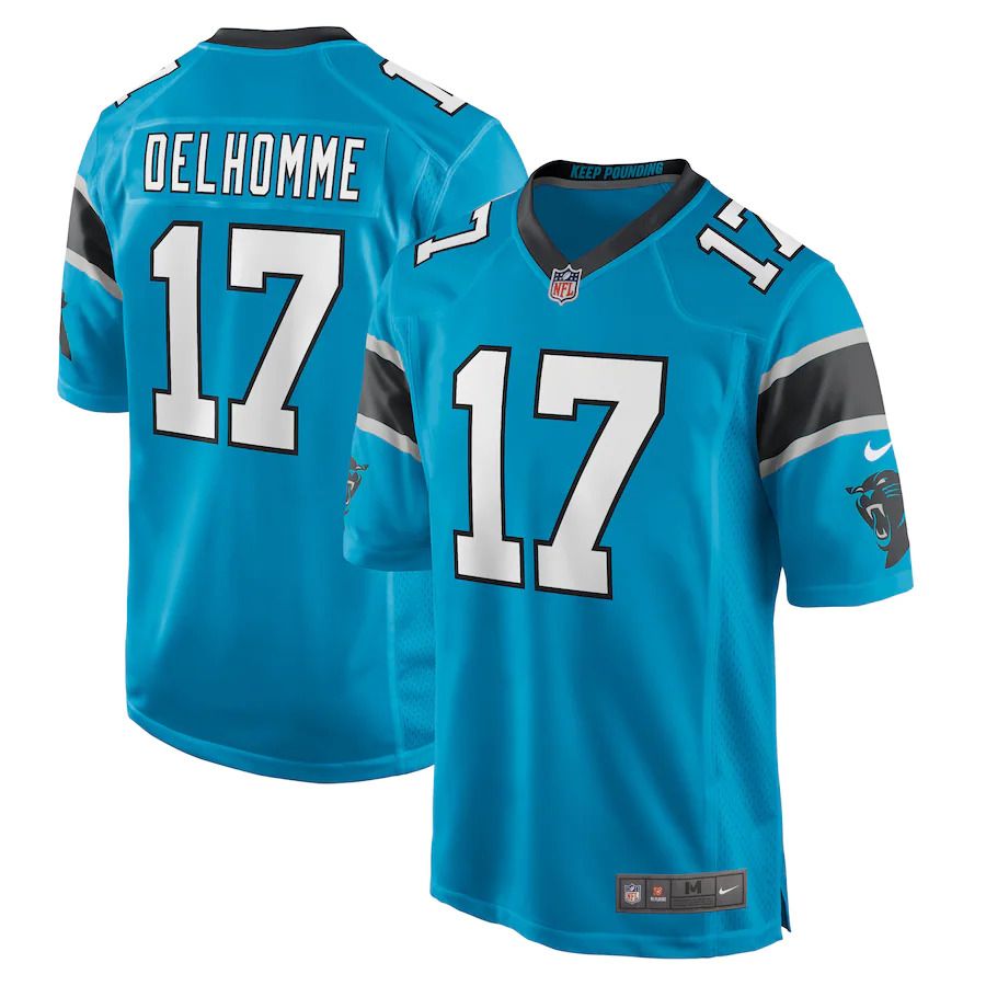 Men Carolina Panthers 17 Jake Delhomme Nike Blue Retired Player NFL Jersey